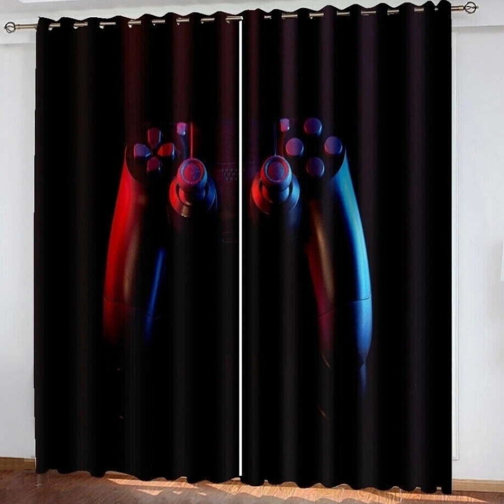 Thermal Blackout UV Block Curtains (2), 76"x54", High Quality New, Gaming